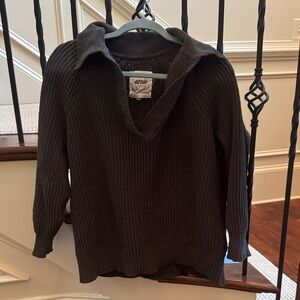 Aerie Dark Green Knit Cardigan Size Small